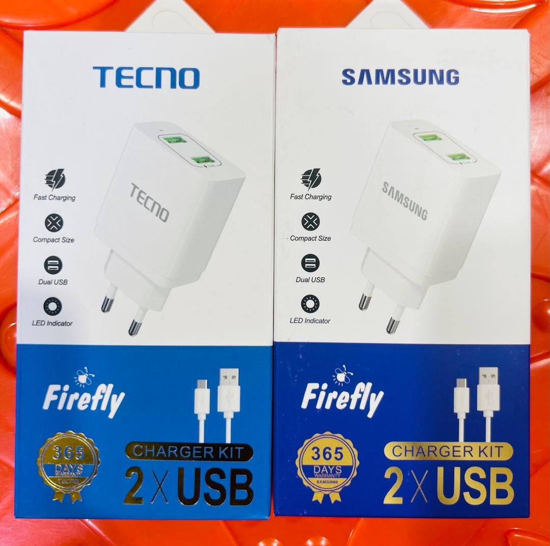 CHARGEUR 2USB TECNO SAMSUNG